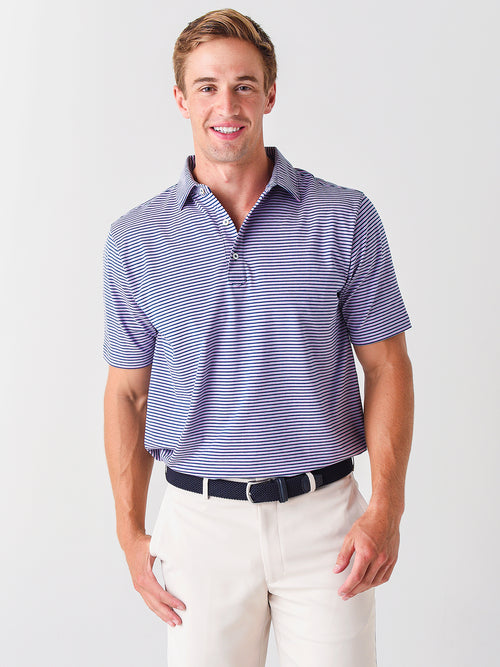 Saint Bernard Men's Jack Stripe Coastal Polo - Saint Bernard