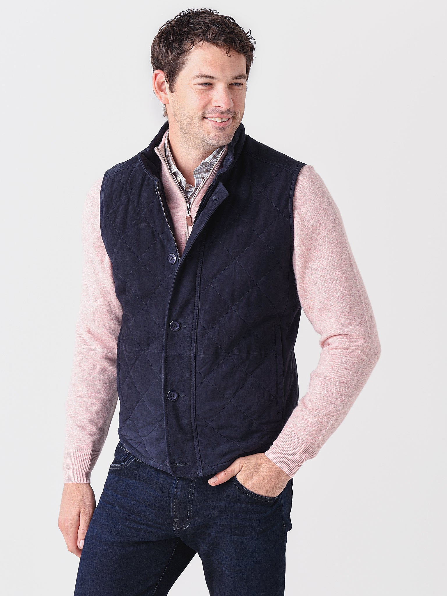 Saint Bernard Men's Jackson Suede Vest - Saint Bernard