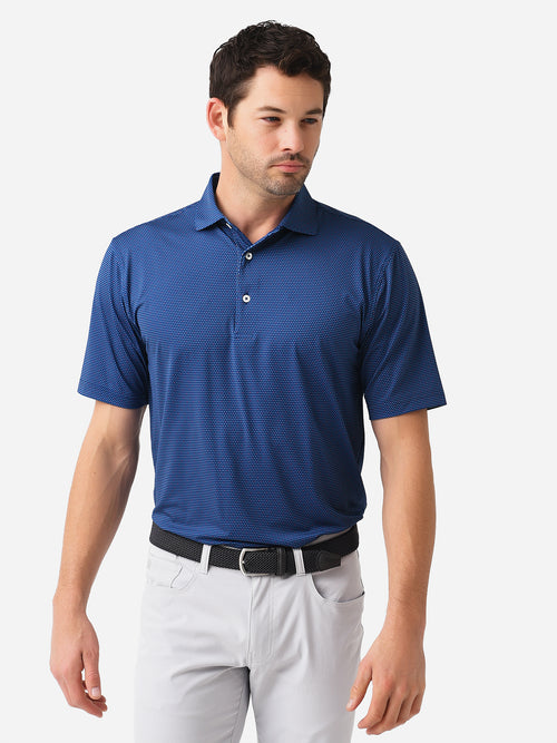 Saint Bernard Men's Norman Mini Dot Performance Polo