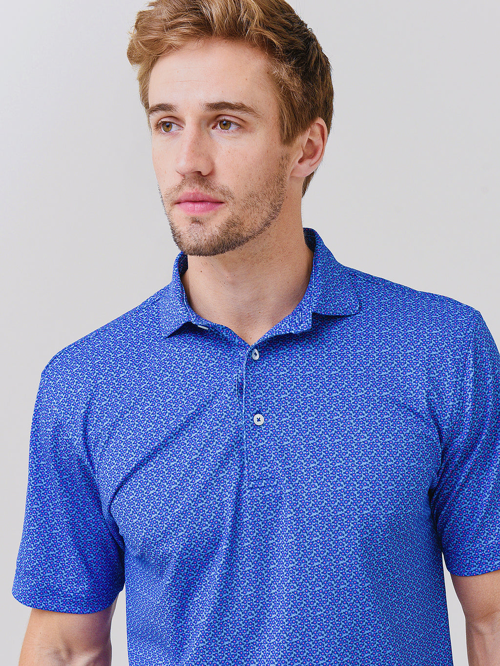 Saint Bernard Men's Victor Floral Performance Polo - Saint Bernard