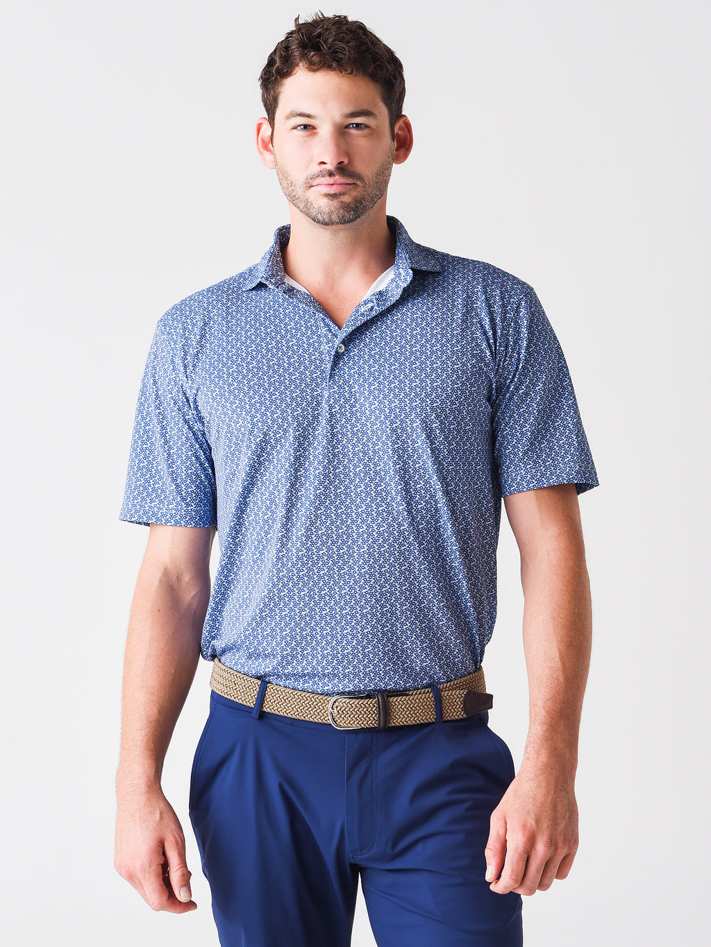 Saint Bernard Men's Victor Floral Performance Polo - Saint Bernard