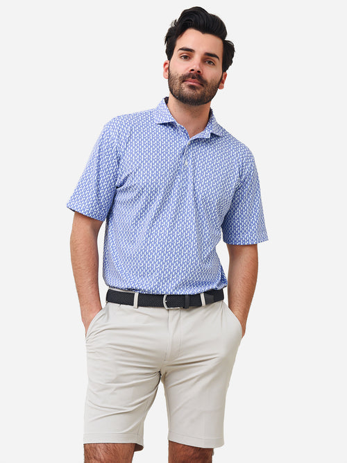 Saint Bernard Men's Victor Floral Performance Polo