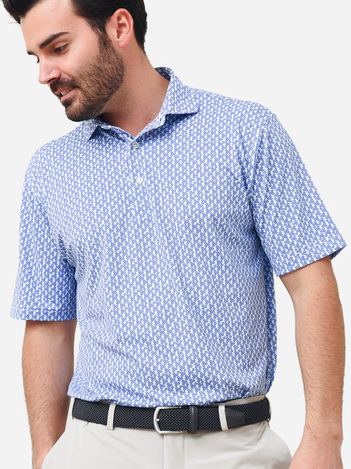 Saint Bernard Men's Victor Floral Performance Polo