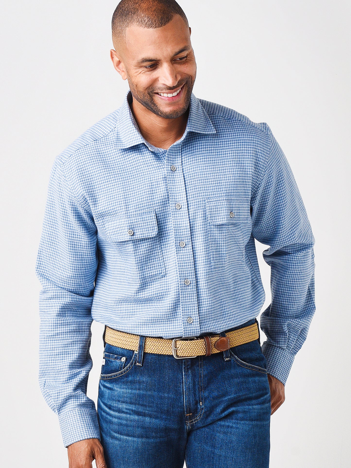 Saint Bernard Men's Houndstooth Work Shirt - Saint Bernard