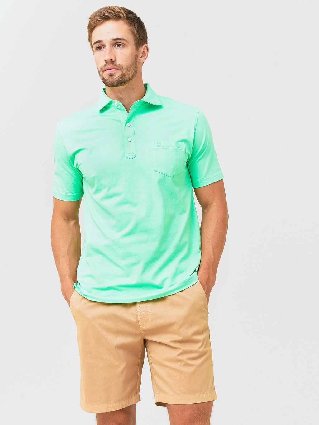 Saint Bernard Men's Everett Cotton Polo - Saint Bernard