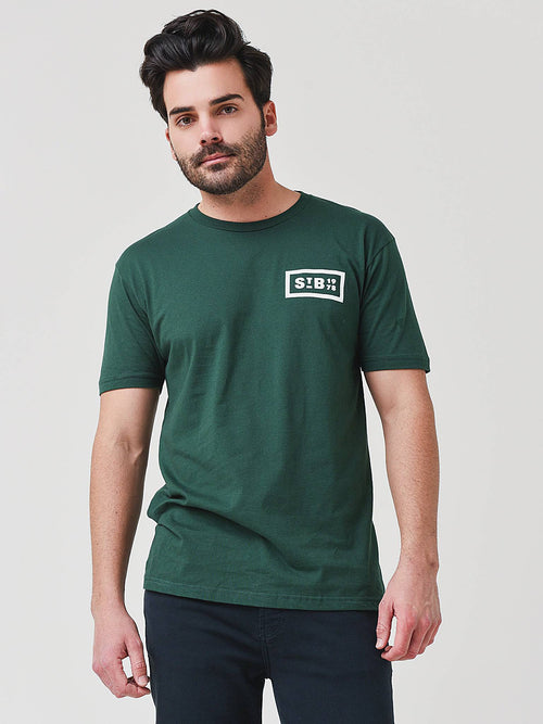 Saint Bernard Men's Ski Path Mountains T-Shirt