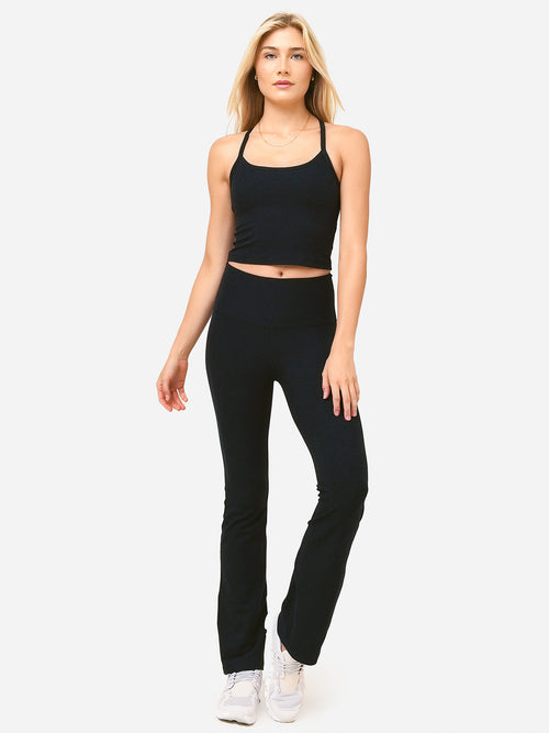 Beyond Yoga Women's Spacedye Practice High Waisted Bootcut Pant