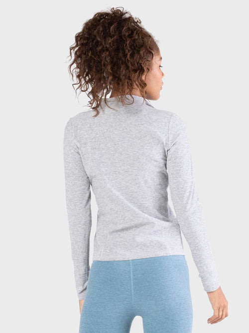 Beyond Yoga Womens' Spacedye Fitted Mock Neck Jacket