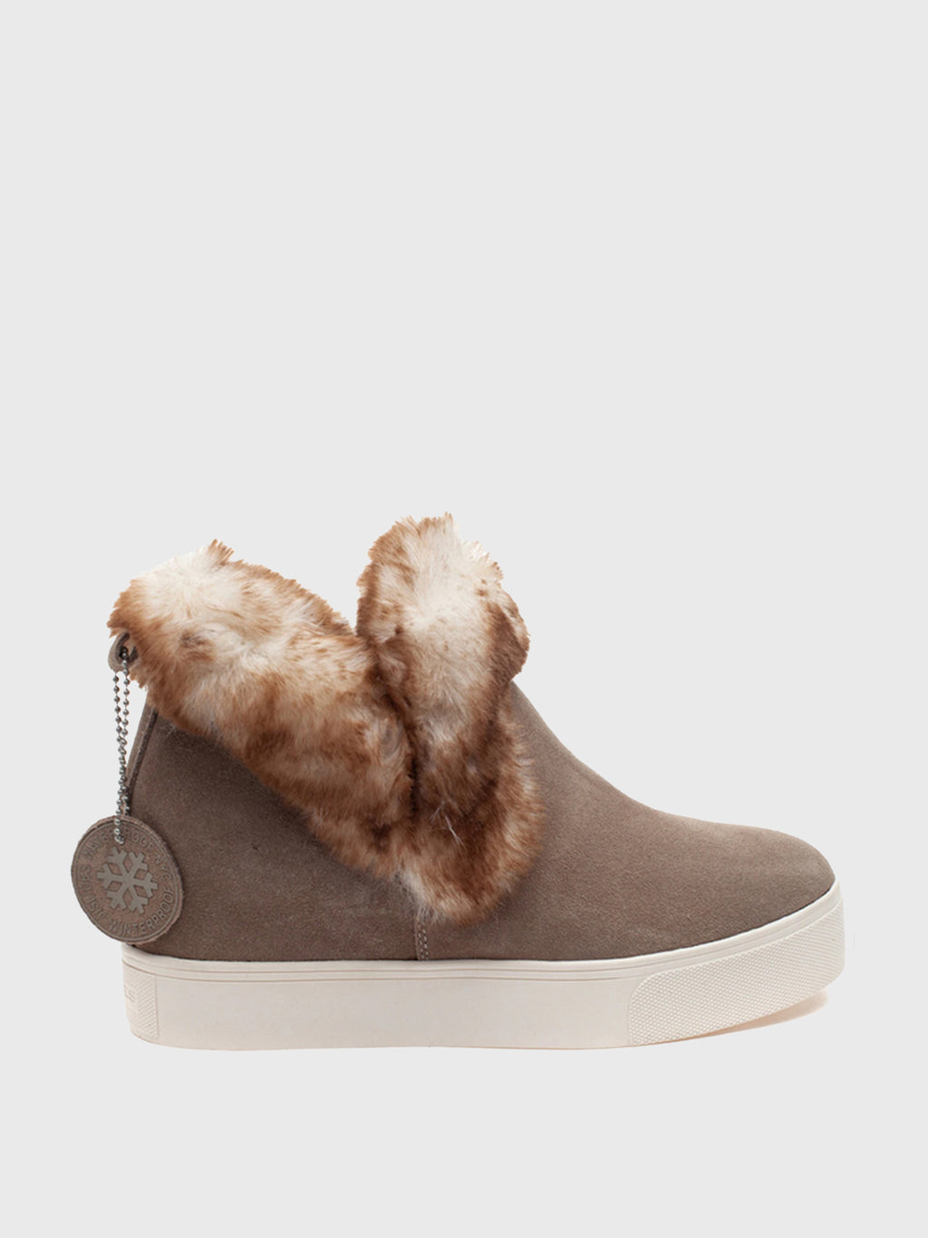 J/Slides Women's Sean Waterproof Suede Booties - Saint Bernard