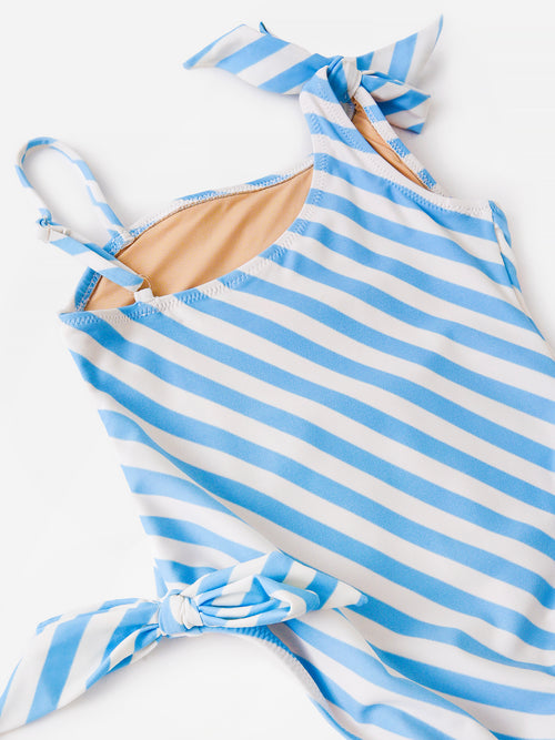 Shade Critters Girls' Flip Sequin One Shoulder Swimsuit