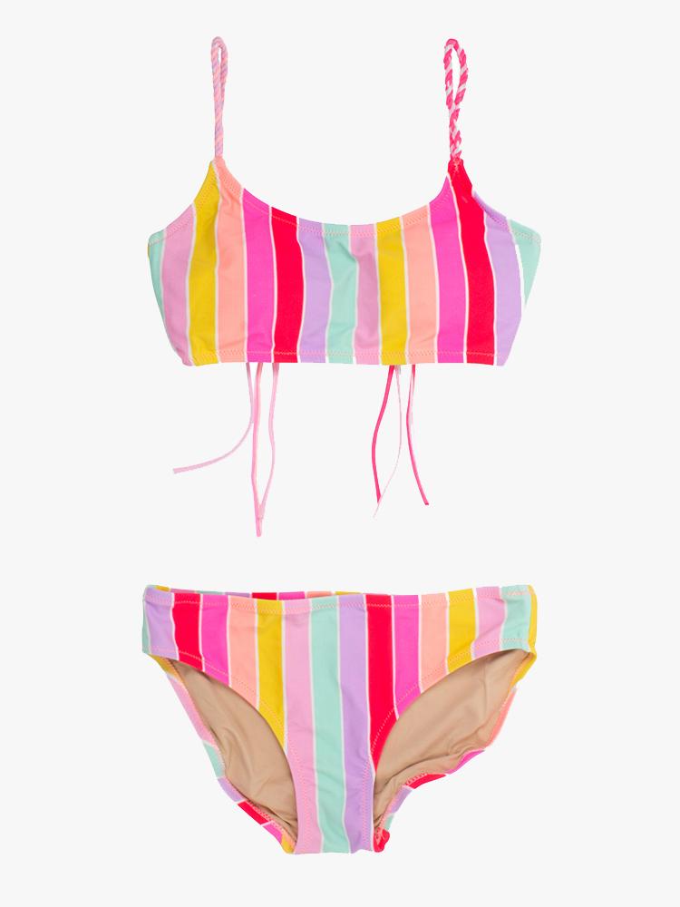 Shade Critter  Piece Braided Strap Bikini - Saint Bernard