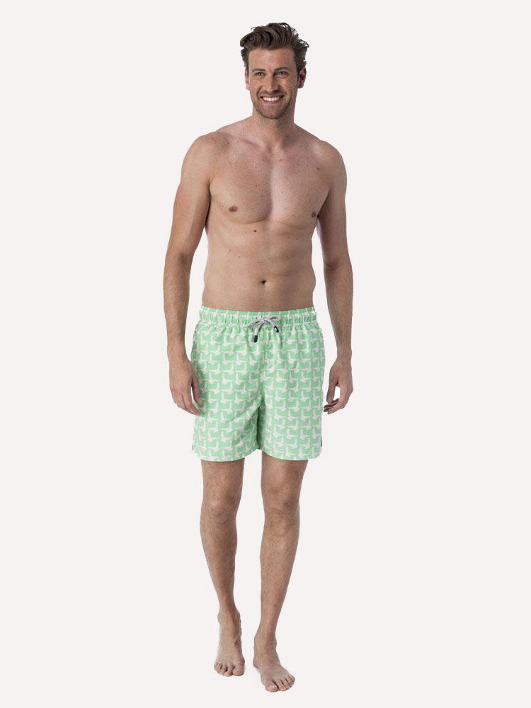 Tom & Teddy Men's Sea Gull Swim Trunk - Saint Bernard