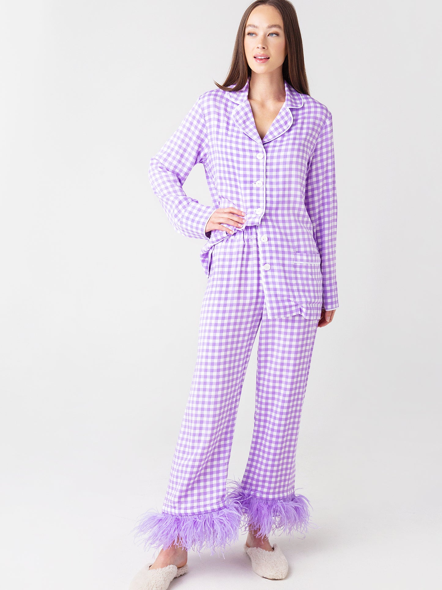 Sleeper Women's Party Pajama Set with Feathers