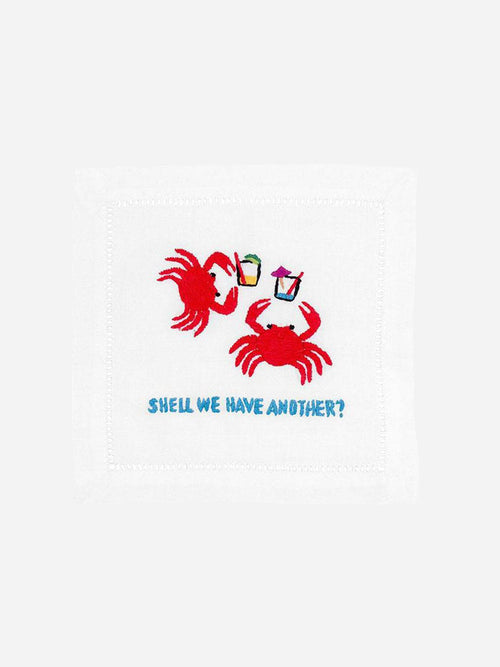 August Morgan Shell We Have Another Cocktail Napkin Set
