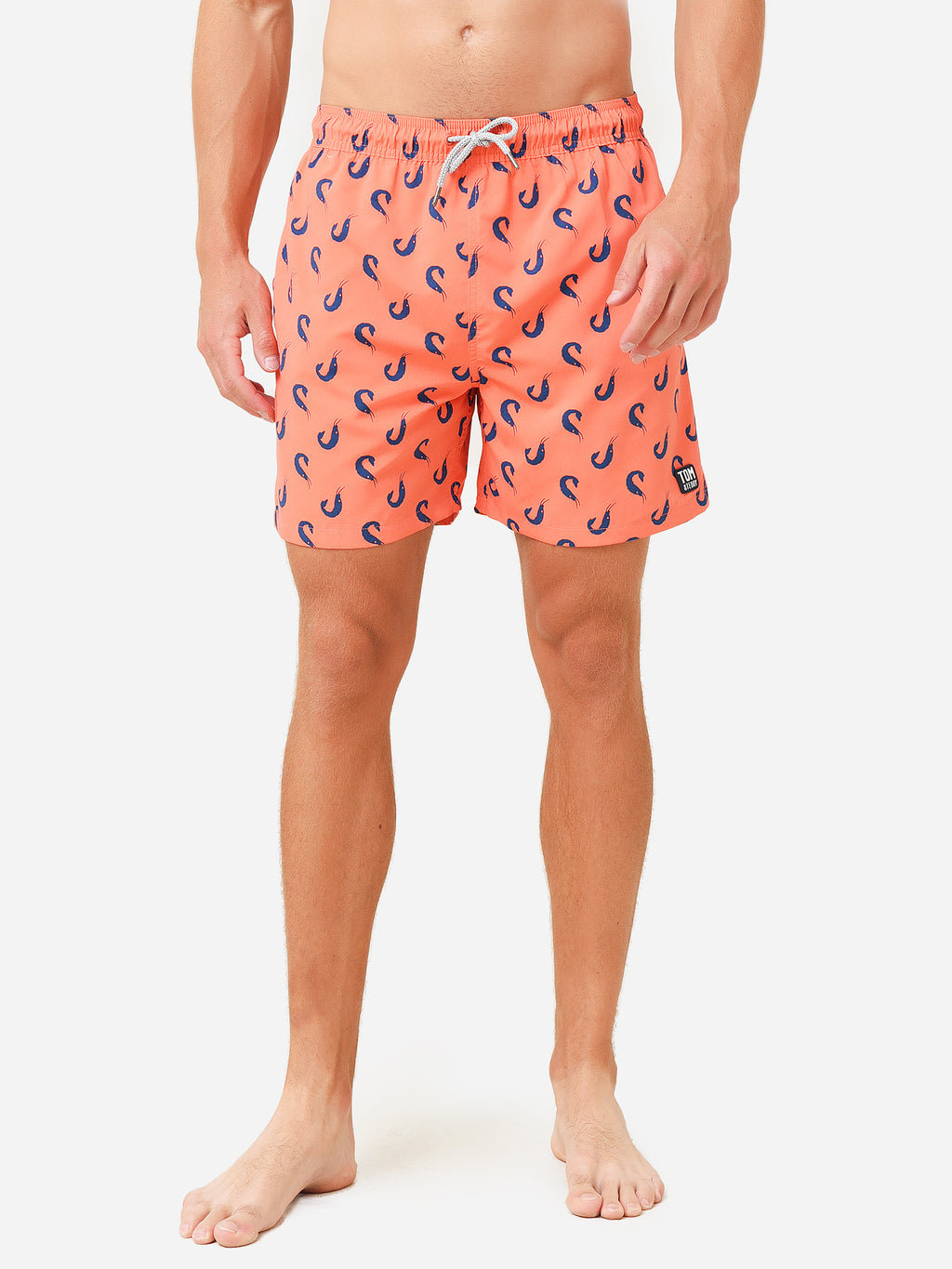 Tom & Teddy Men's Shrimps Swim Trunk - Saint Bernard