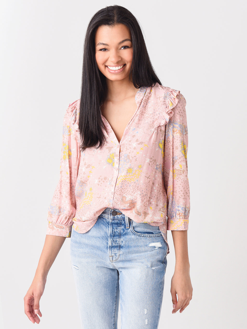Zadig & Voltaire Women's Tygg Print Glam Rock Shirt - Saint Bernard