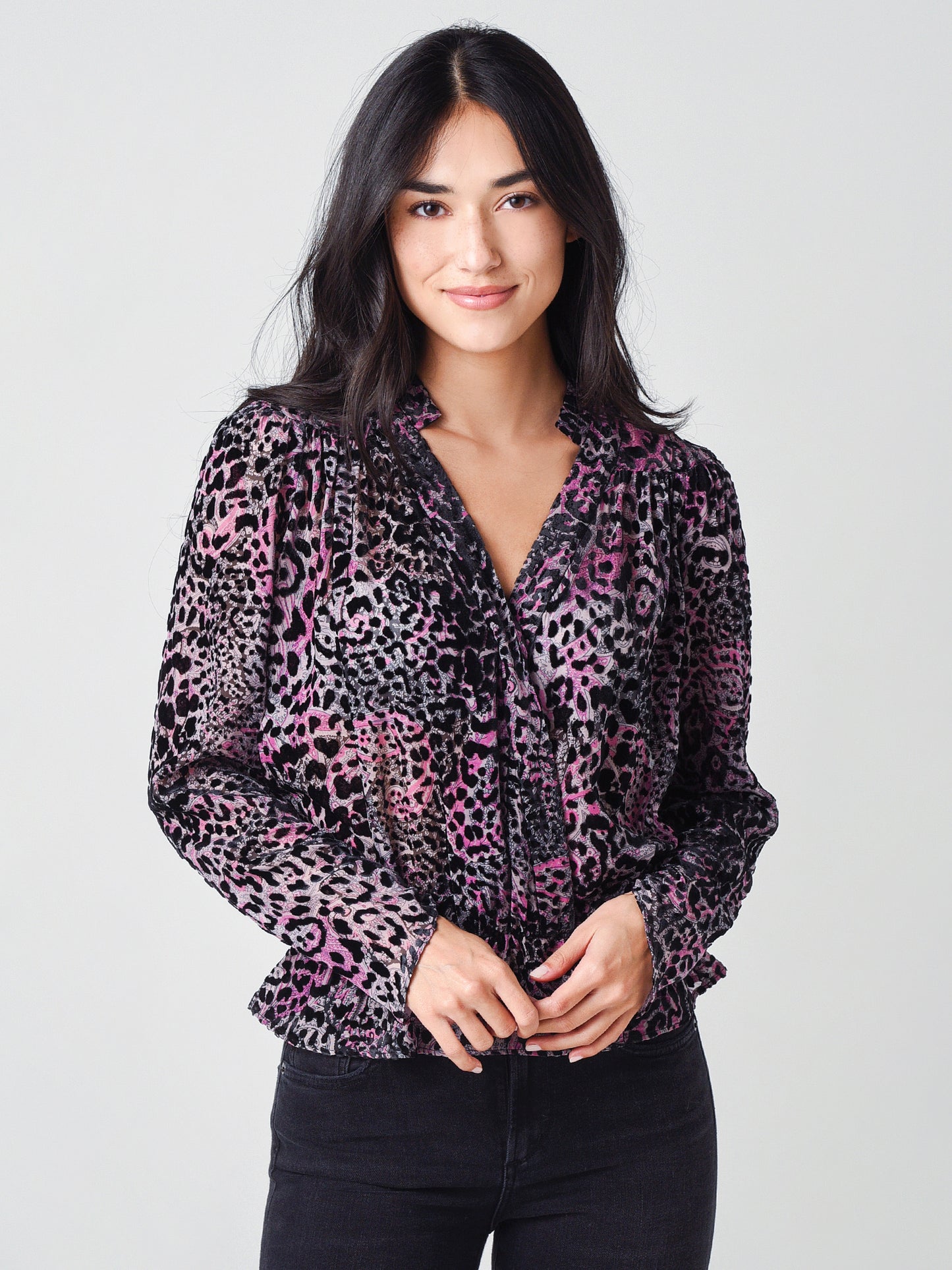 Zadig & Voltaire Tori Velours Devore Tunic - Saint Bernard