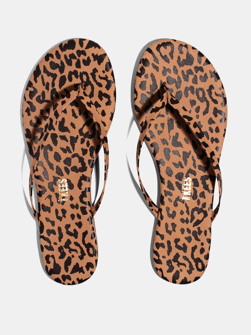 Tkees Women's Cheetah Flip Flop