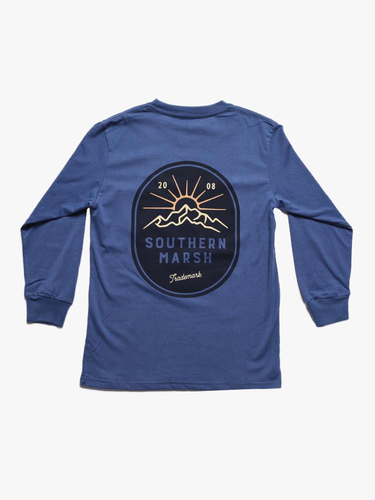 Southern Marsh Boys’ Mountain Rise Long Sleeve Tee - Saint Bernard