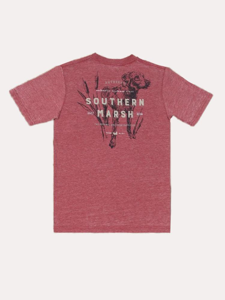 Southern Marsh Boys' Short Sleeve Seawash Dog Tee - Saint Bernard