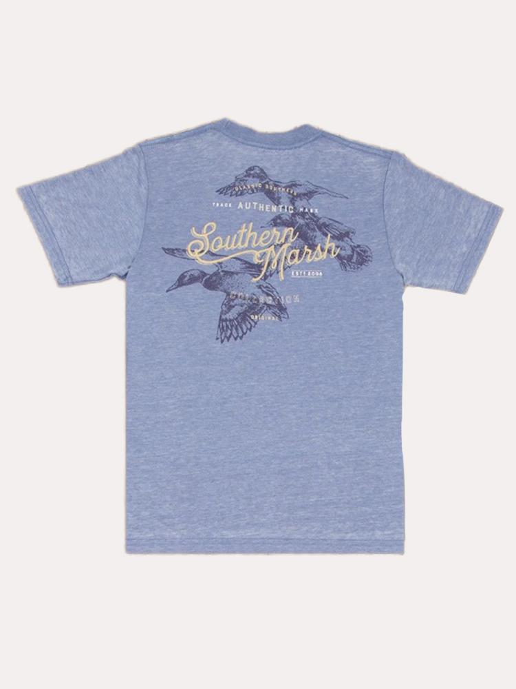 Southern Marsh Boys' Short Sleeve Seawash Duck Trio Tee - Saint Bernard