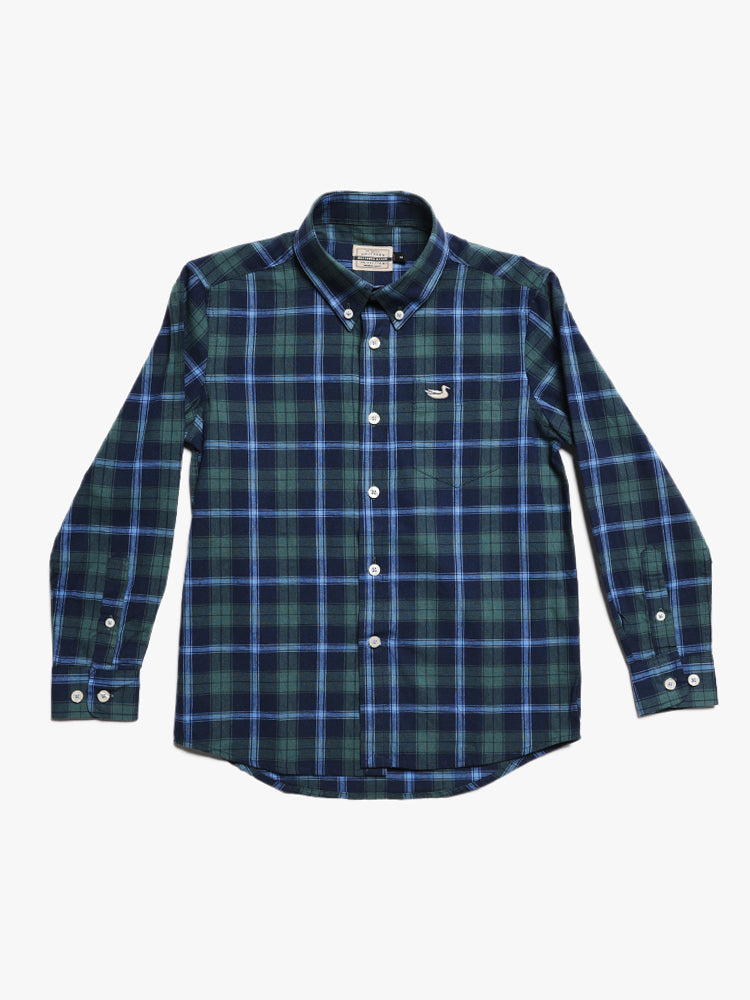 Southern Marsh Youth Williamson Washed Plaid Button Down