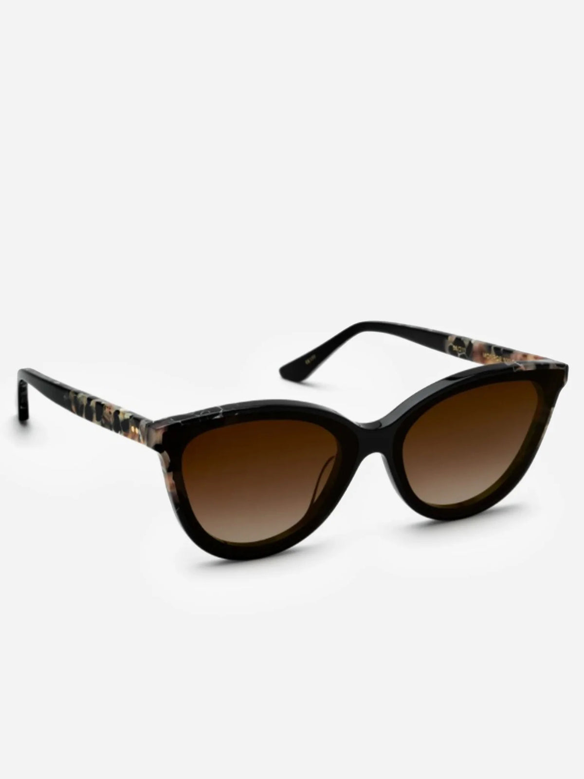 KREWE Monroe Brown & Black Tortoise Shell Cat-Eye Sunglasses Sunglasses Krewe Brown in Metal - 46309207 main image 4