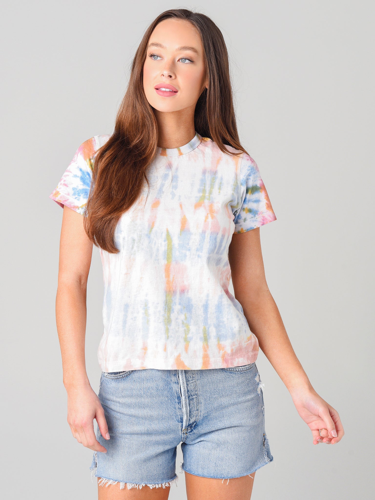John Elliot Women's Reconstructed Tie-Dye Tee - Saint Bernard