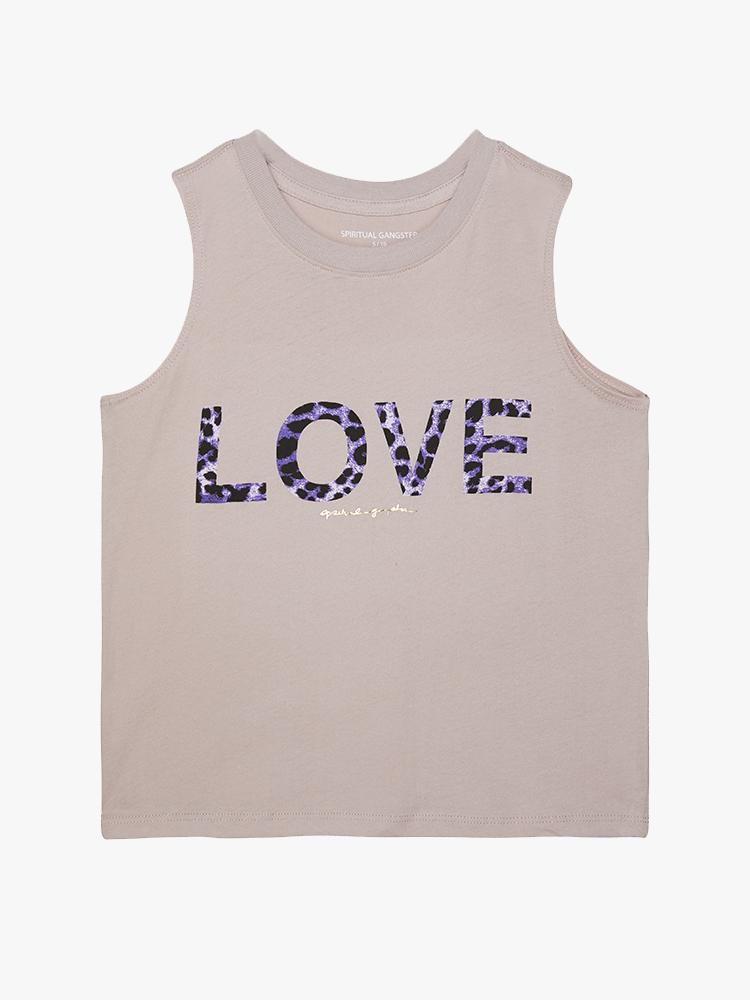 Spiritual Gangster Girls' Muscle Tank Peony - Saint Bernard