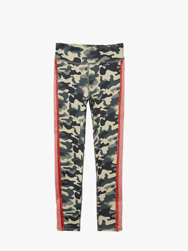 Spiritual Gangster Girls’ Camo Print Active Legging - Saint Bernard