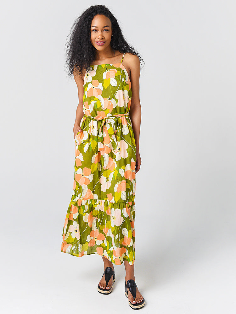 cecile maxi dress Trovata Women's Cecile Square Neck Maxi Dress