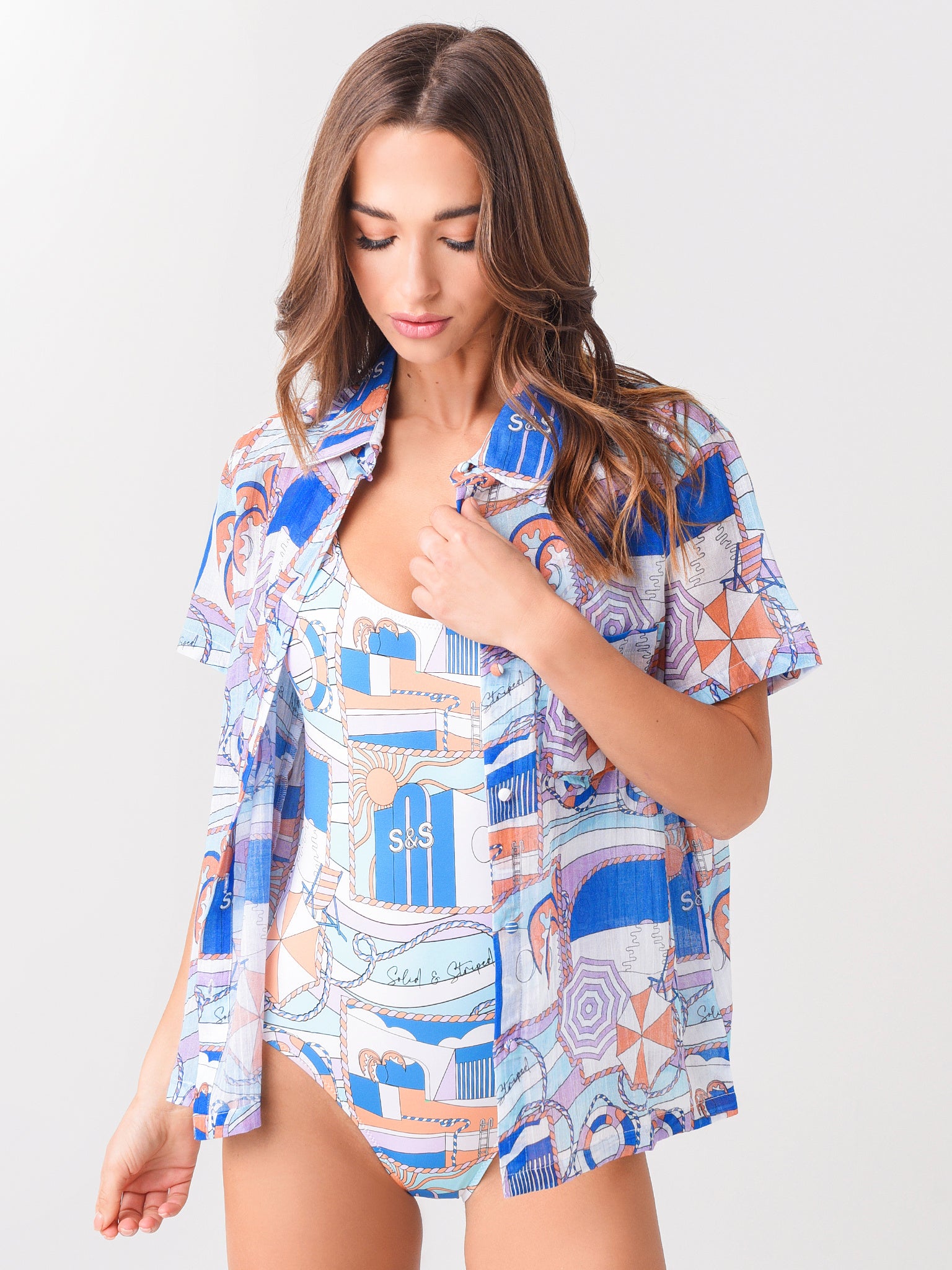 Solid & Striped The Cabana Shirt - Saint Bernard