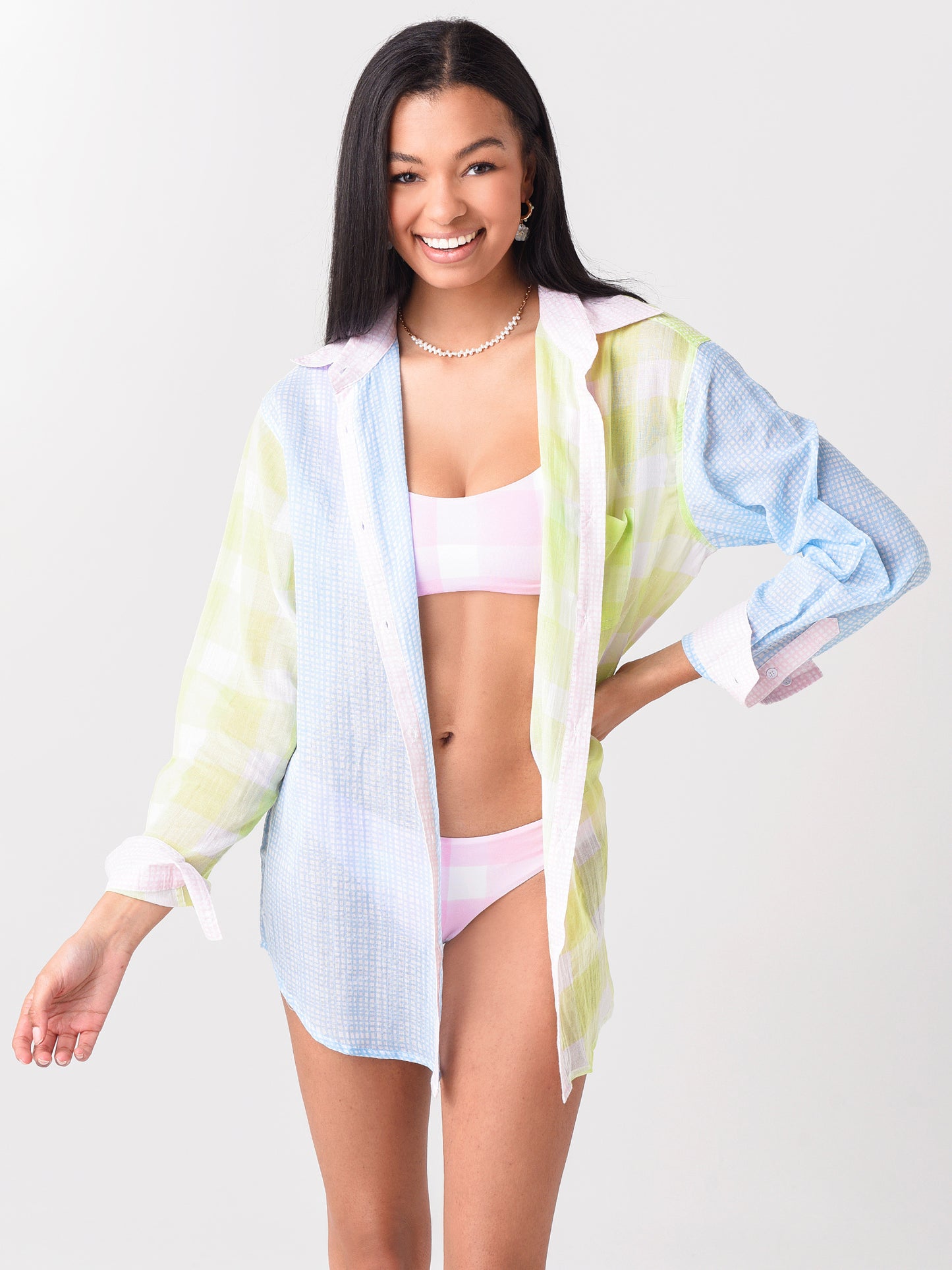 Solid & Striped Women's The Long Oxford Tunic Cover-Up - Saint Bernard