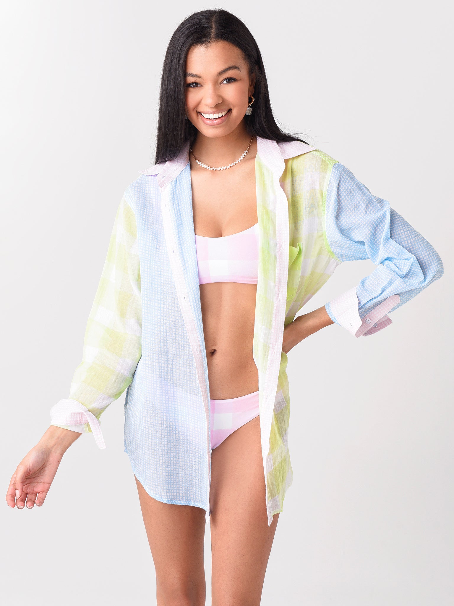 Solid & Striped Women's The Long Oxford Tunic Cover-Up - Saint Bernard