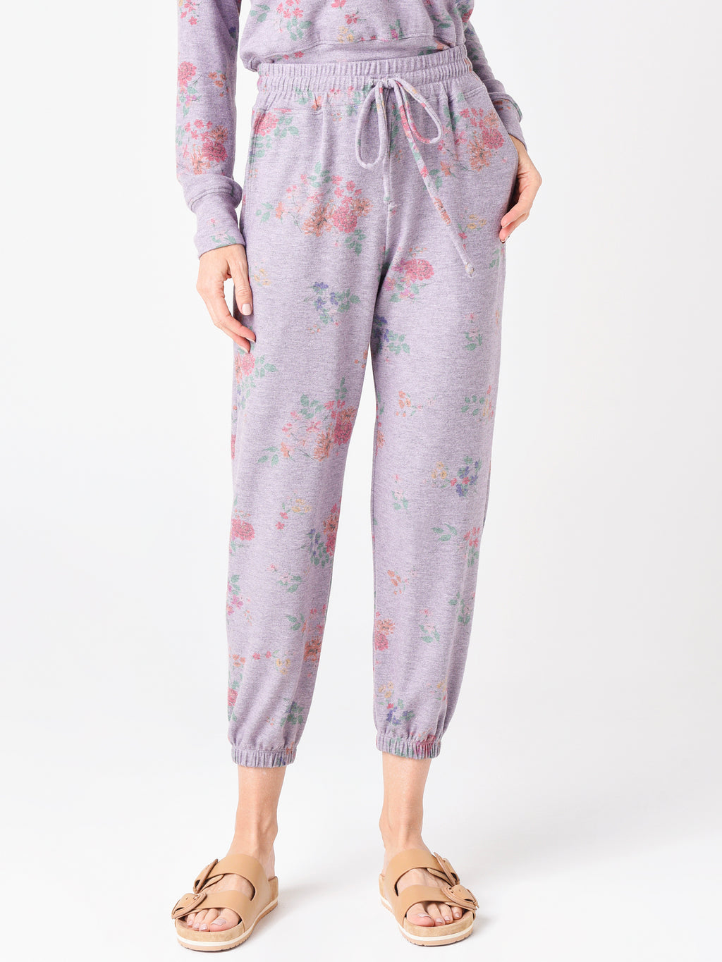 Sundry Women's Floral High-Waist Sweatpant - Saint Bernard