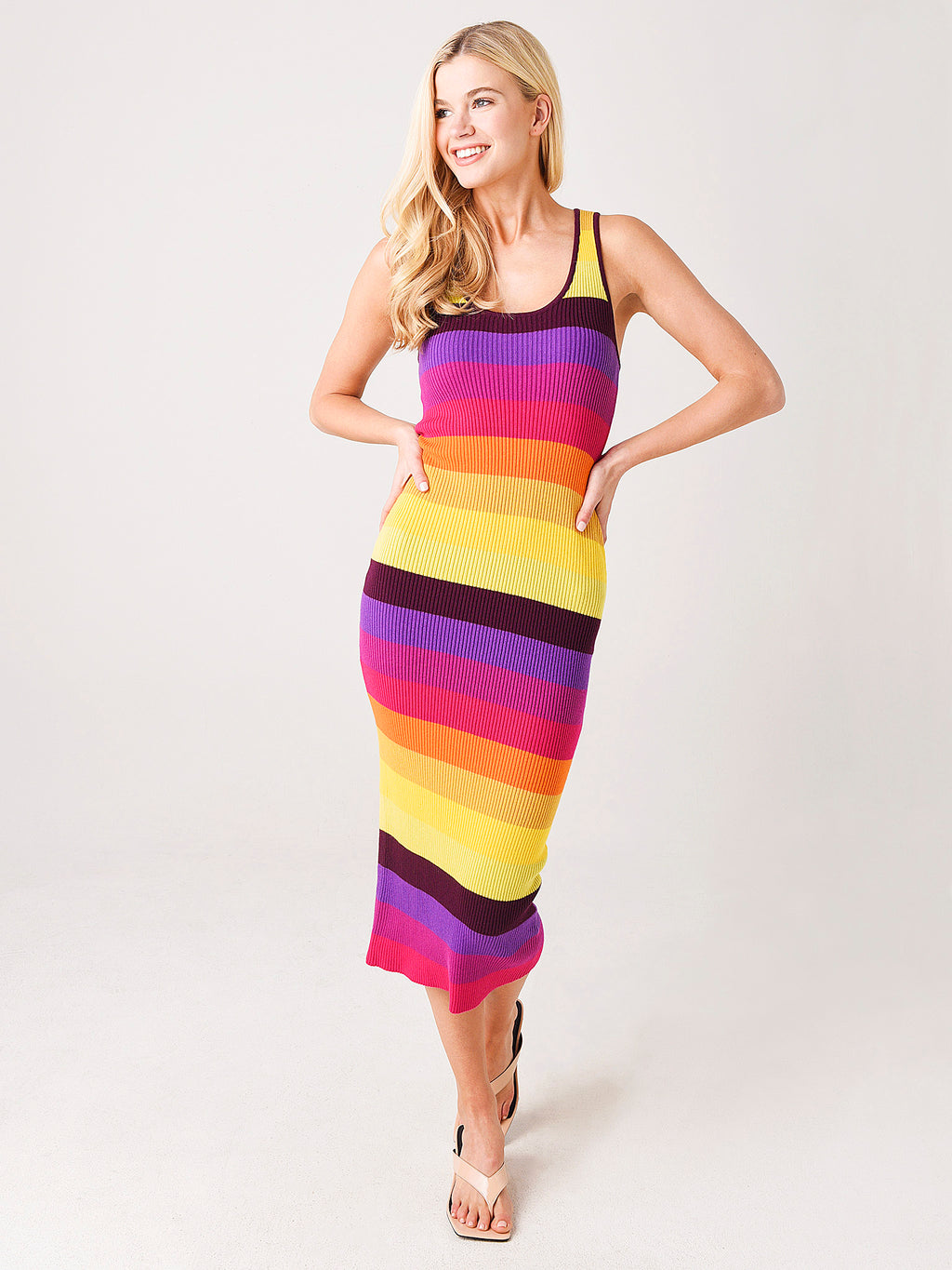 Le Superbe Prismatic Ribbed Dress - Saint Bernard