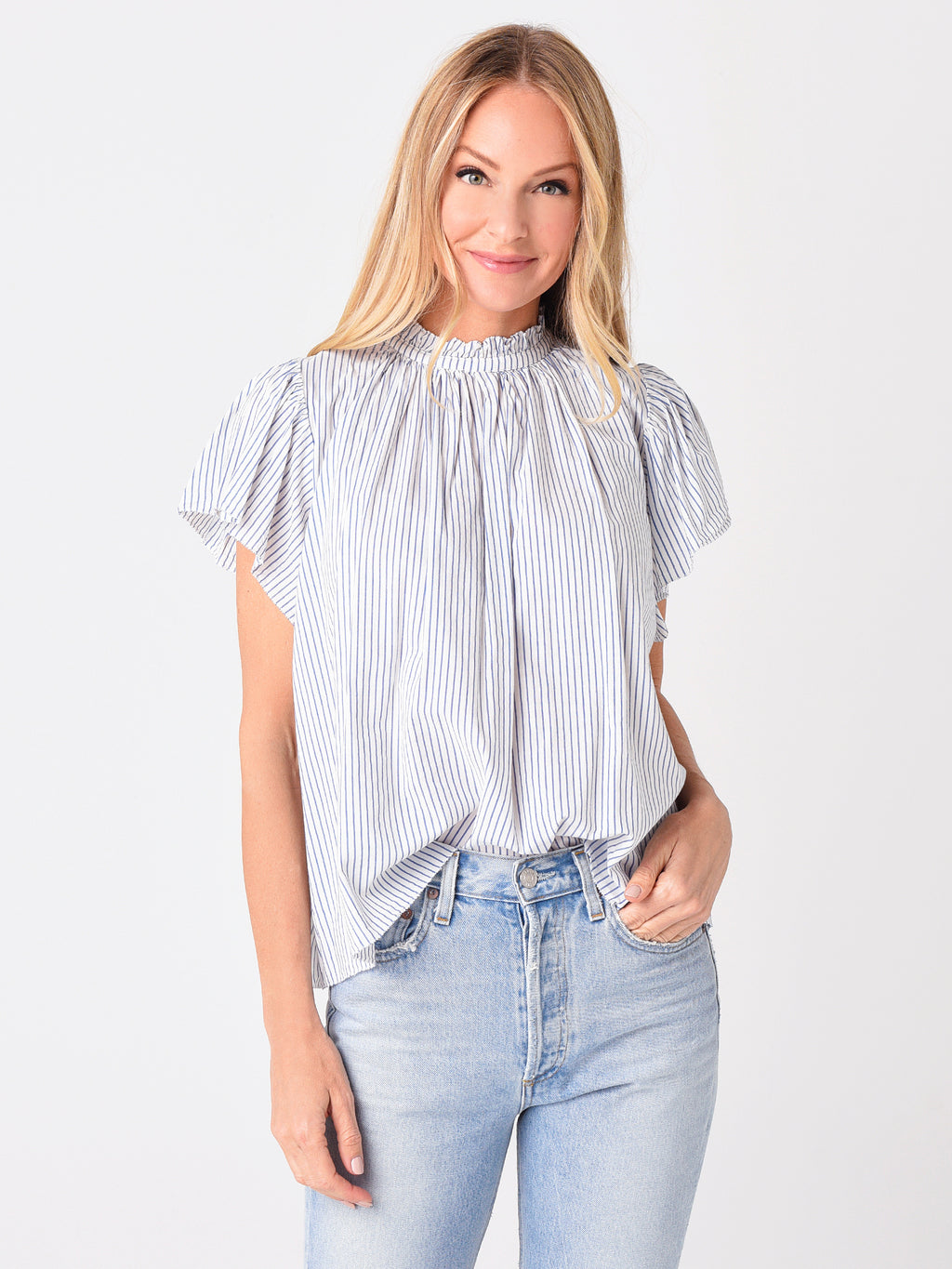 Trovata Women's Carla Highneck Shirt - Saint Bernard