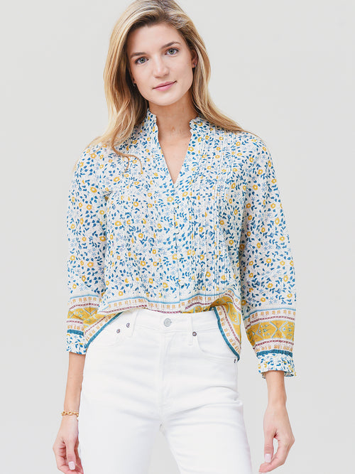 Trovata Women's Finley Pintuck Blouse