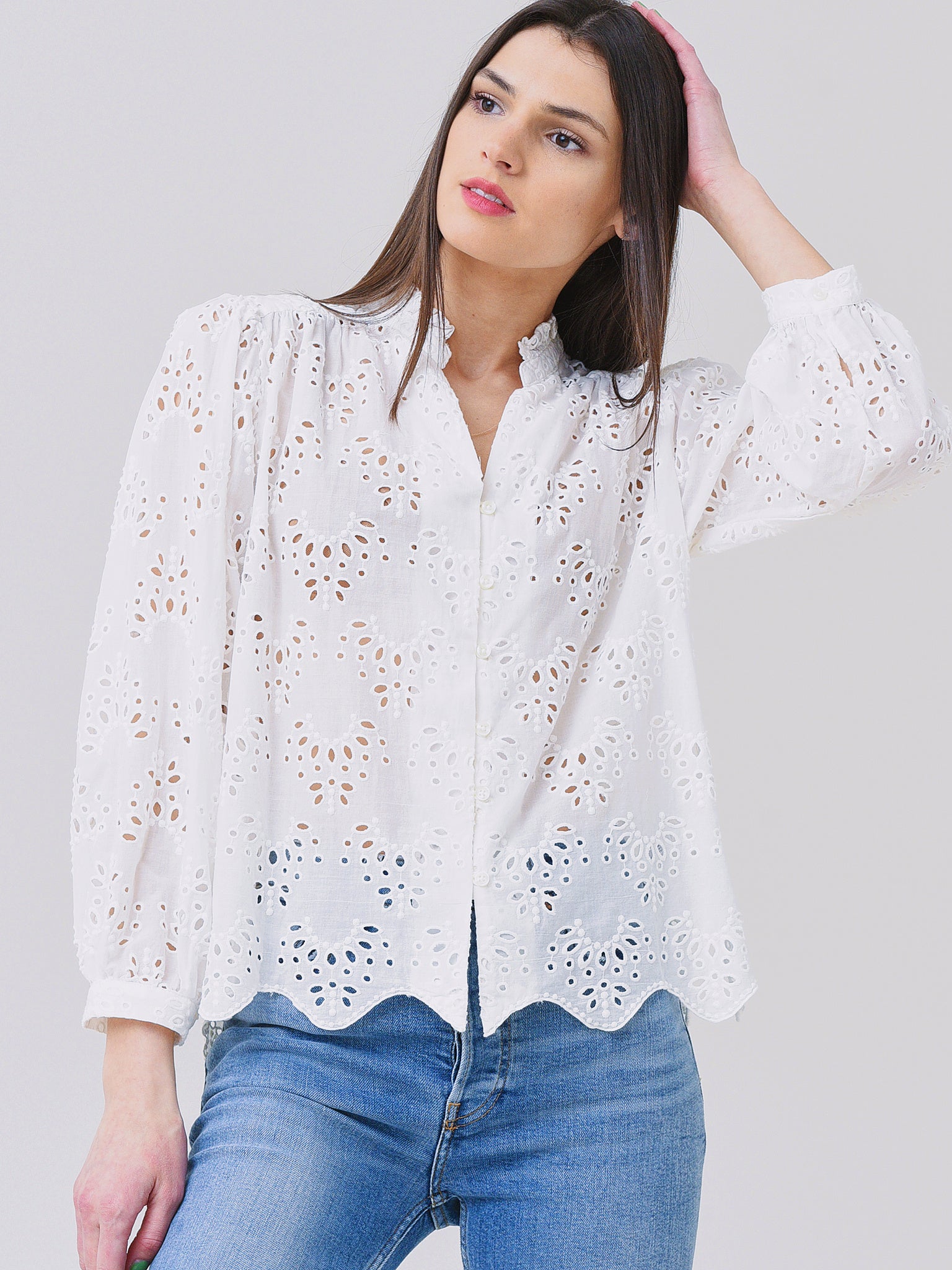 Trovata Women's Quincy Blouse - Saint Bernard