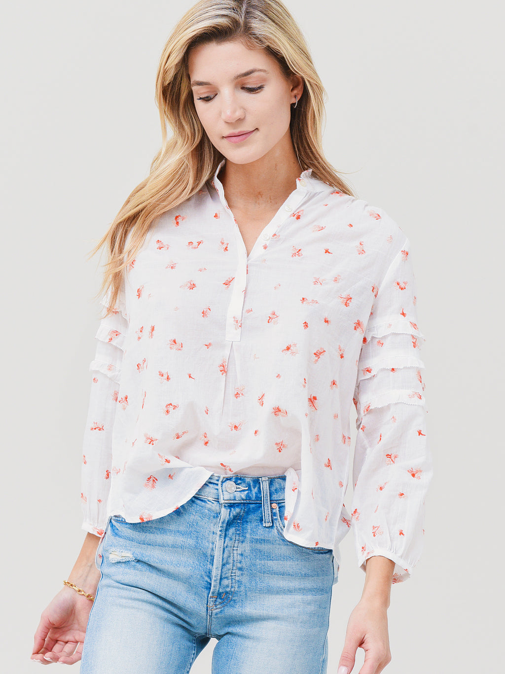 Trovata Women's Anna "B" Blouse - Saint Bernard