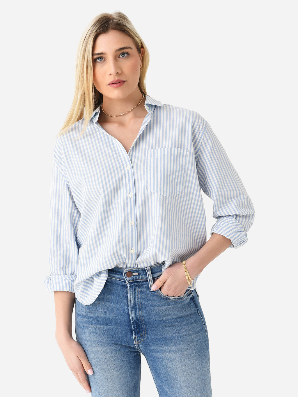 Trovata Women's Blake Boyfriend Shirt - Saint Bernard
