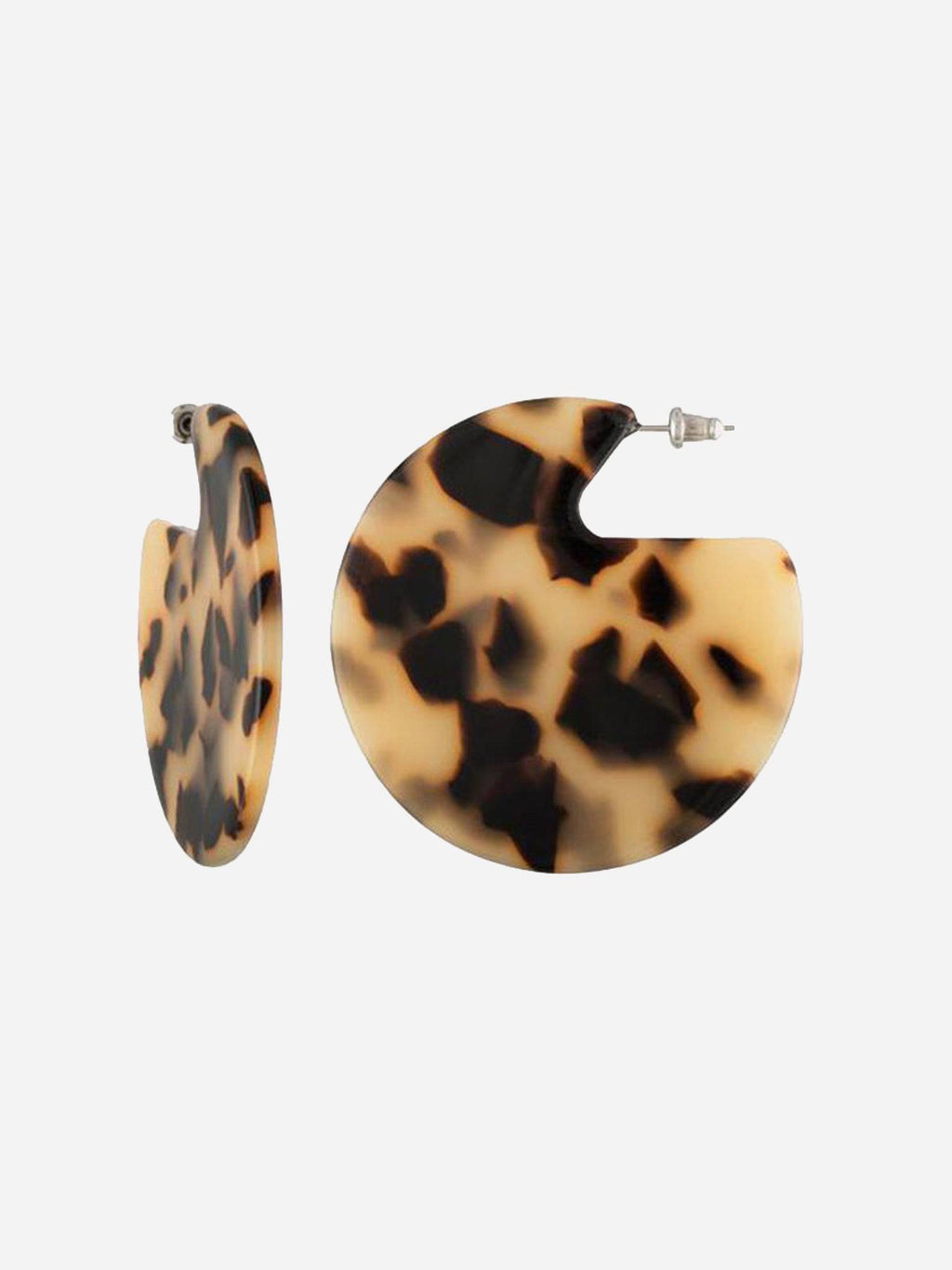 Machete Clare Earrings In Blonde Tortoise - Saint Bernard