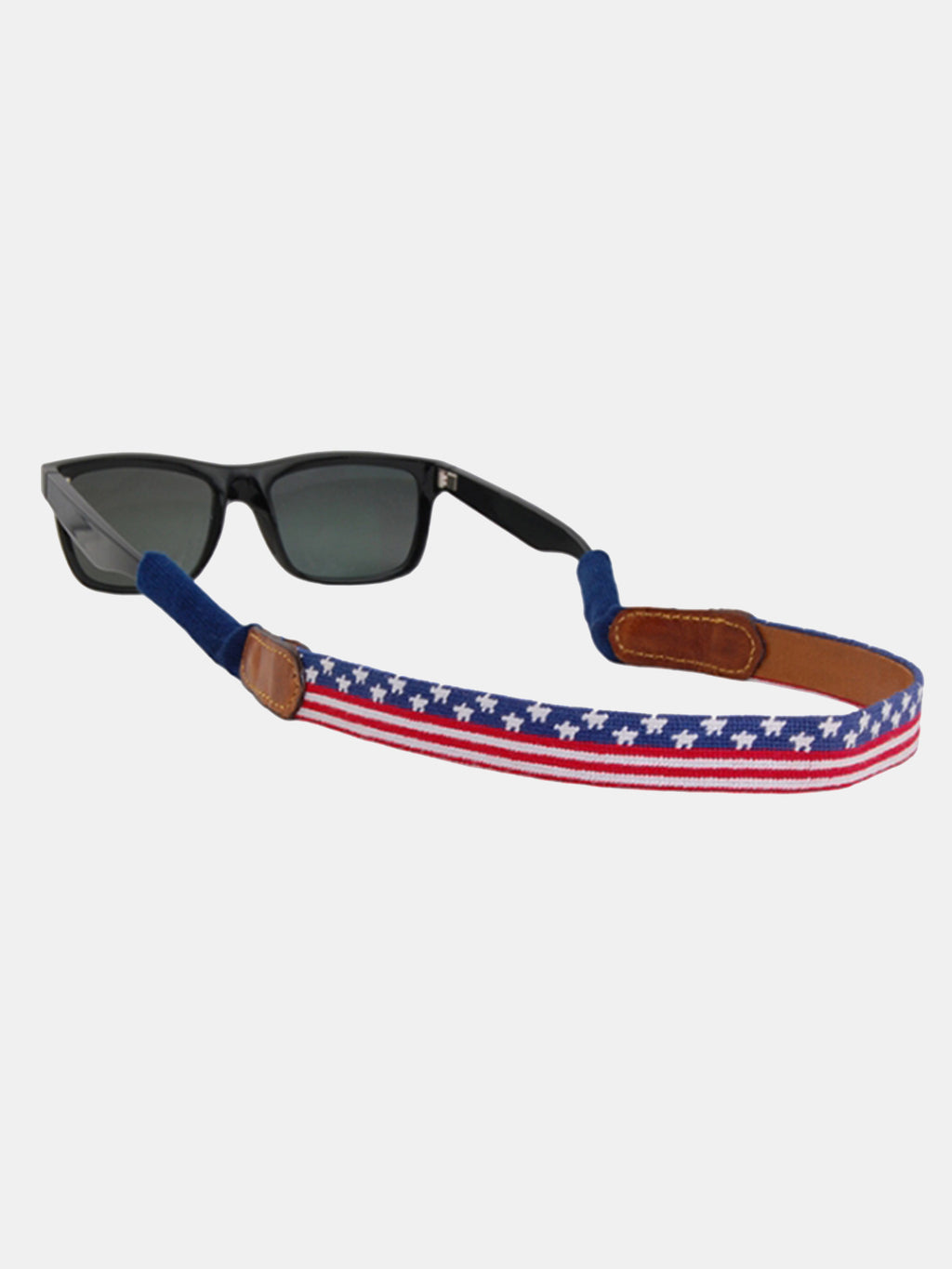 Smathers & Branson Old Glory Needlepoint Sunglass Strap - Saint Bernard