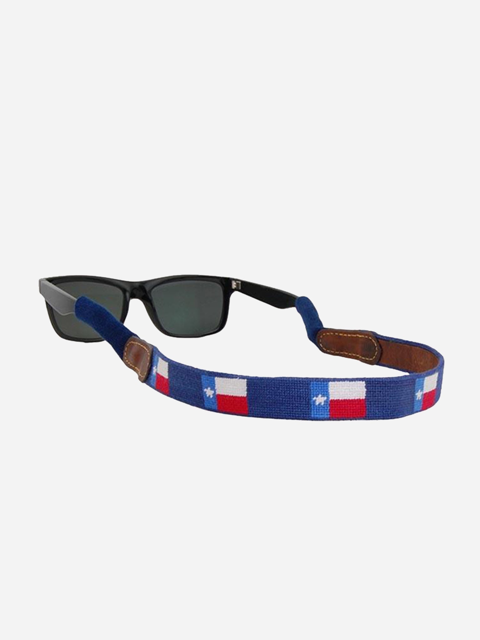 Smathers & Branson Texas Flag Needlepoint Sunglass Strap - Saint Bernard
