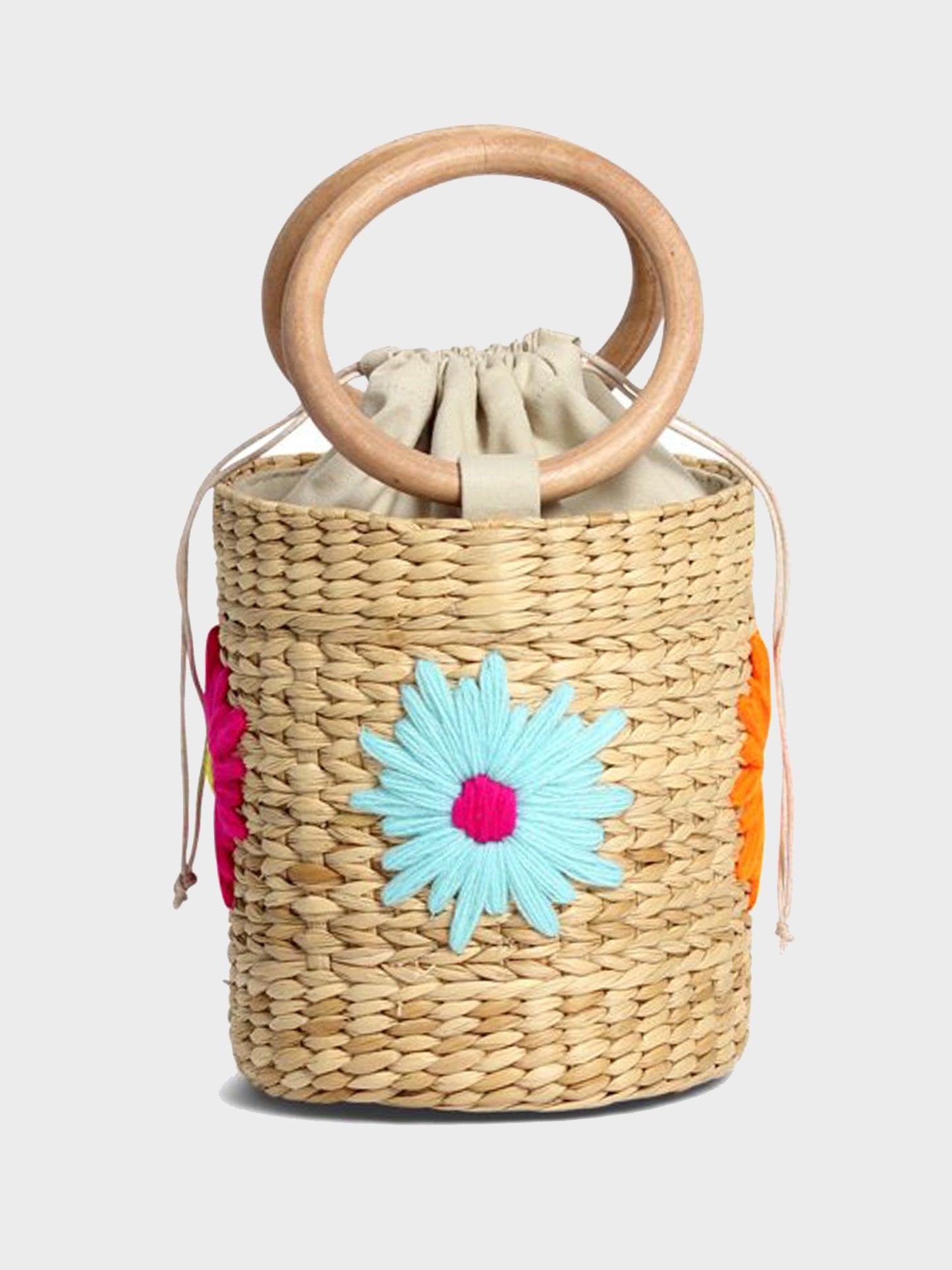Poolside The Bobbi Neon Daisy Bucket Bag - Saint Bernard