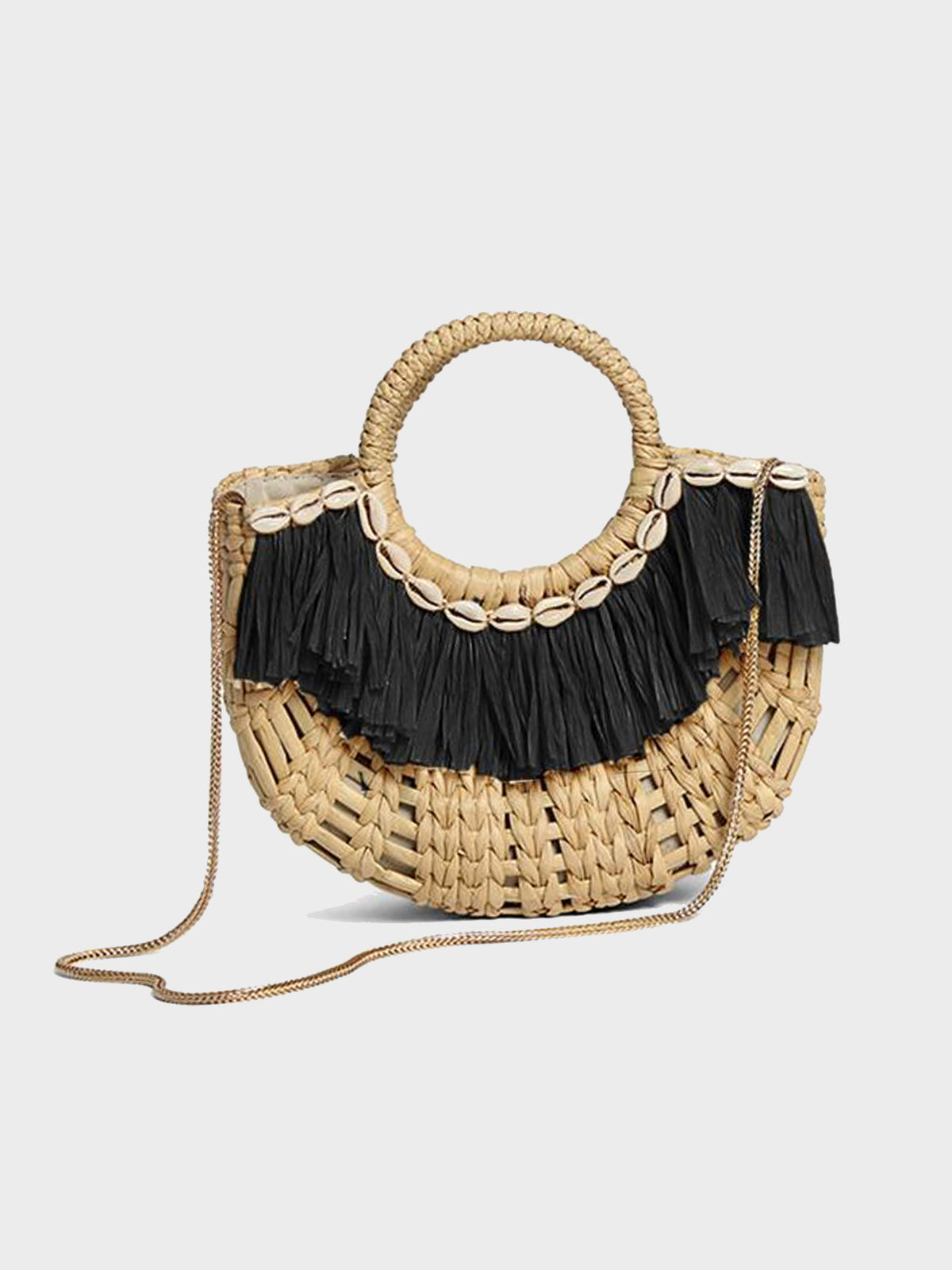 Poolside The Holly Mini Raffia Bag - Saint Bernard