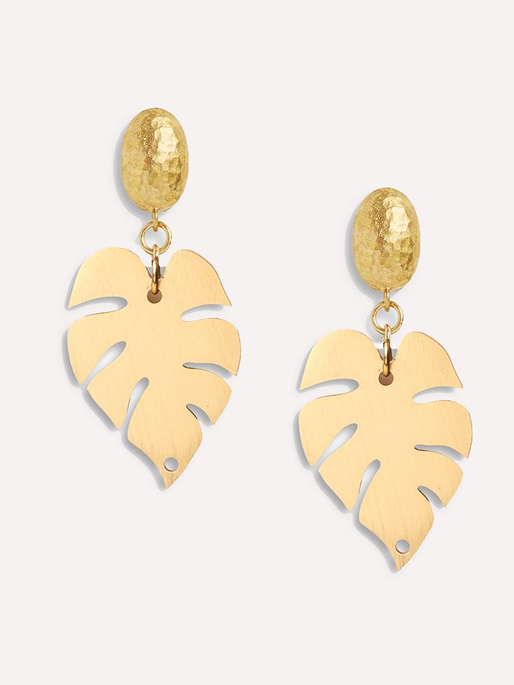 Neely Phelan Palm Drop Earring - Saint Bernard