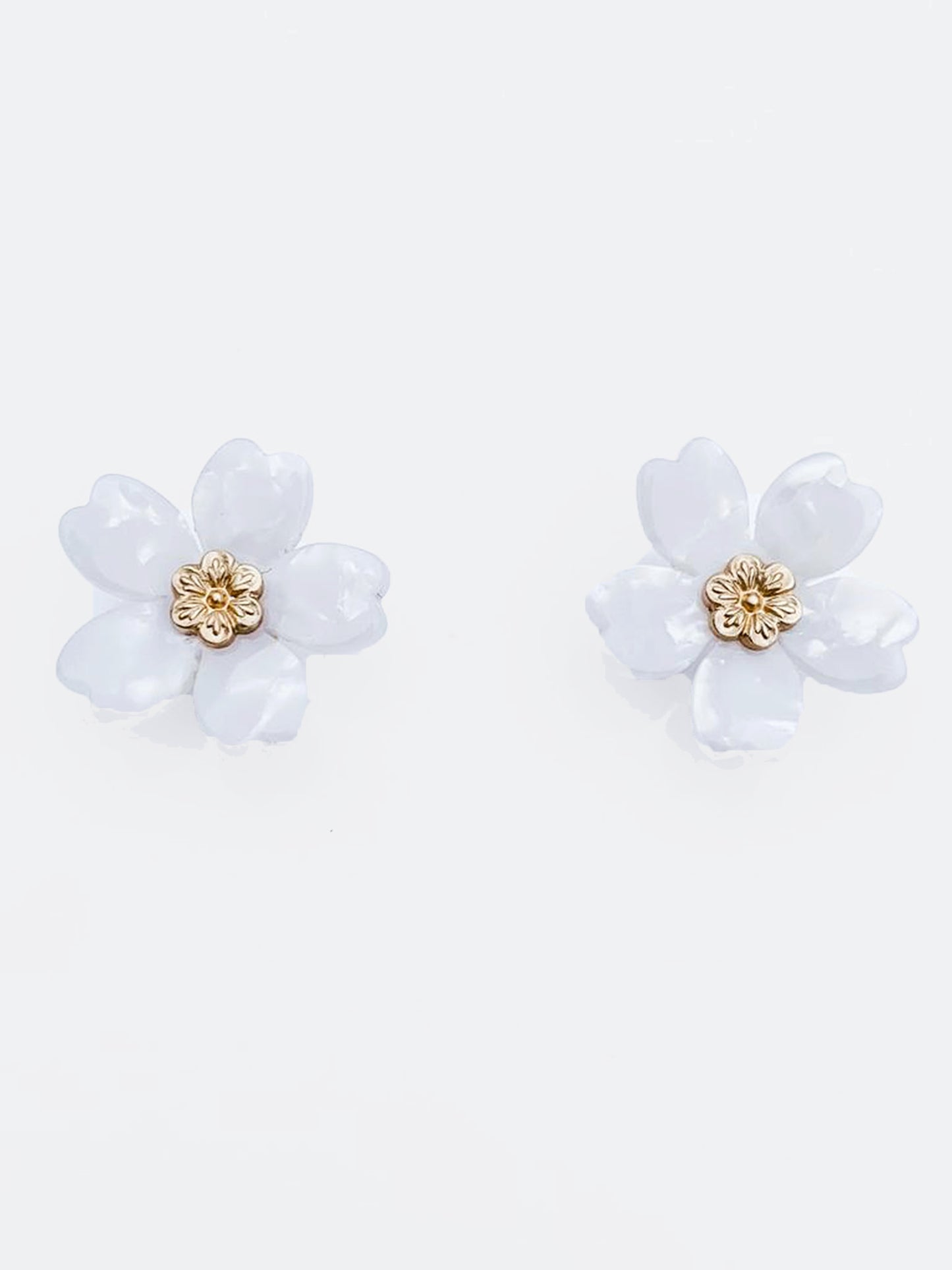 Neely Phelan Marble Flower Stud Earring