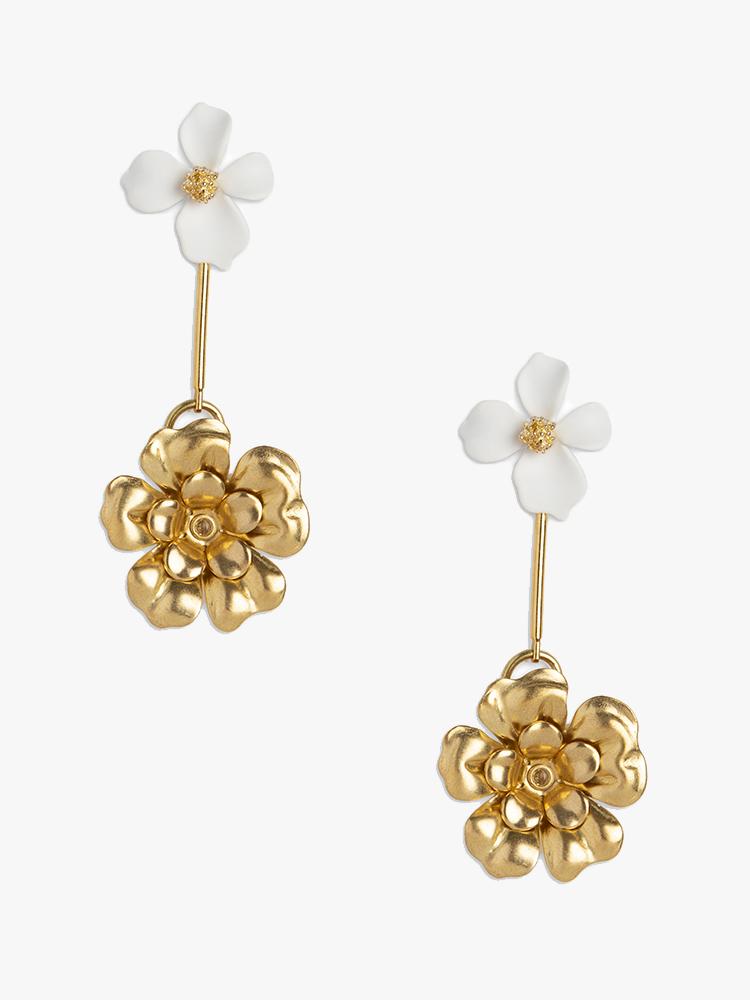 Neely Phelan Fleur Drop Earring - Saint Bernard