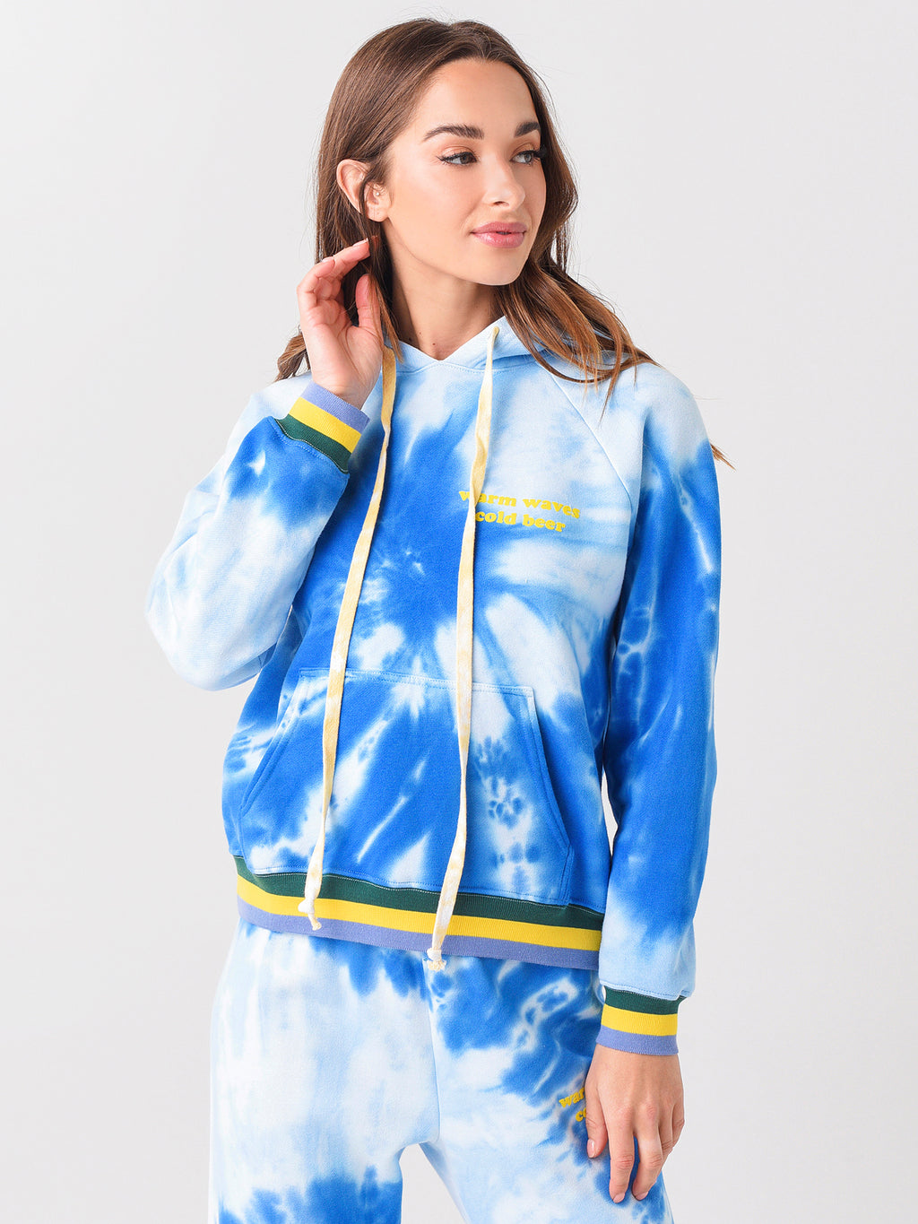 Warm Women's Warm Waves "Boyfriend" Sweatshirt Hoodie - Saint Bernard